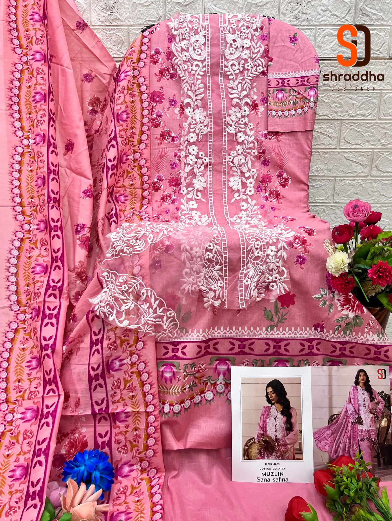 Muzlin Sana Safinaz By Sharaddha Lawn Cotton Pakistani Dress Material Orders In India